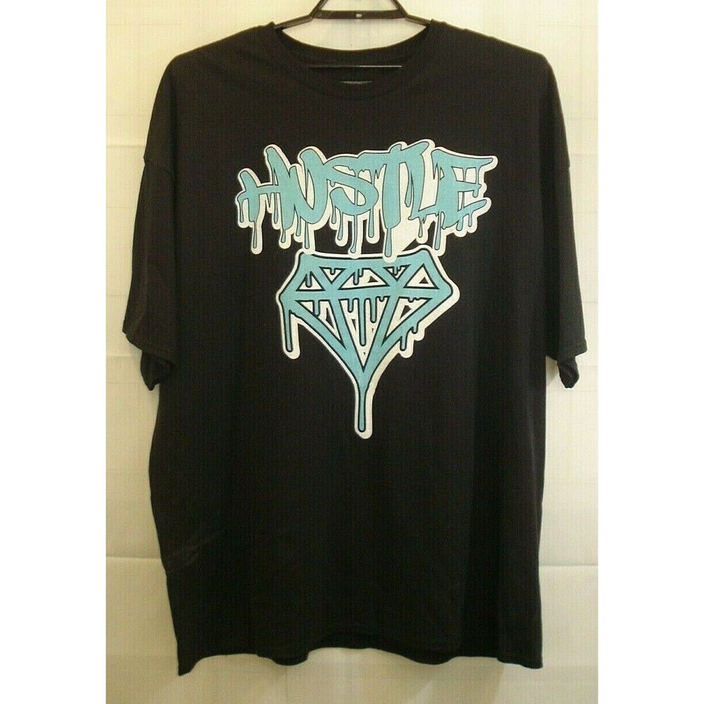 Sole Addiction T Shirt Hustle Graphic Black Tee Mens Plus Size 5XL